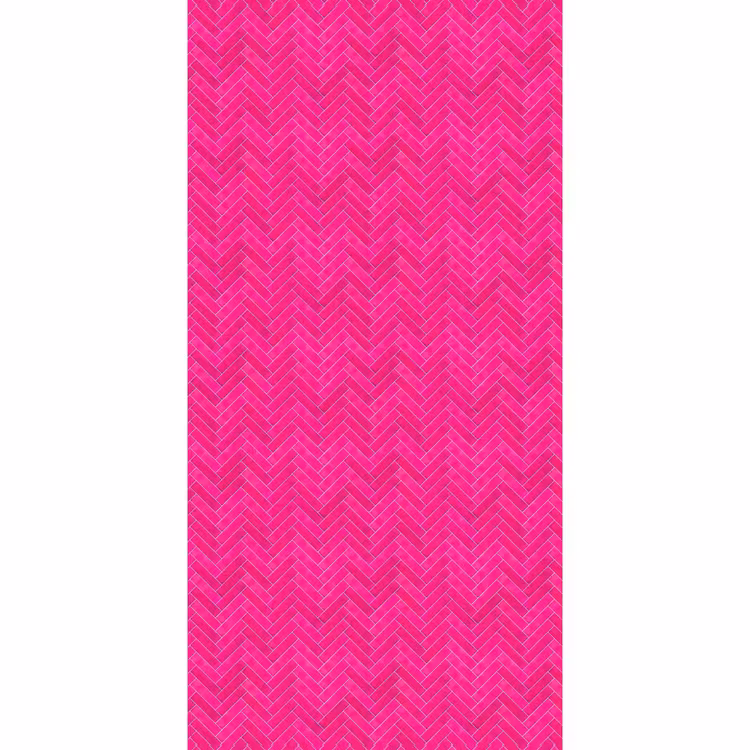 Visgraat - Wandtegel - Fuchsia - Roze Behang Vlies klein 1076 -3d_website