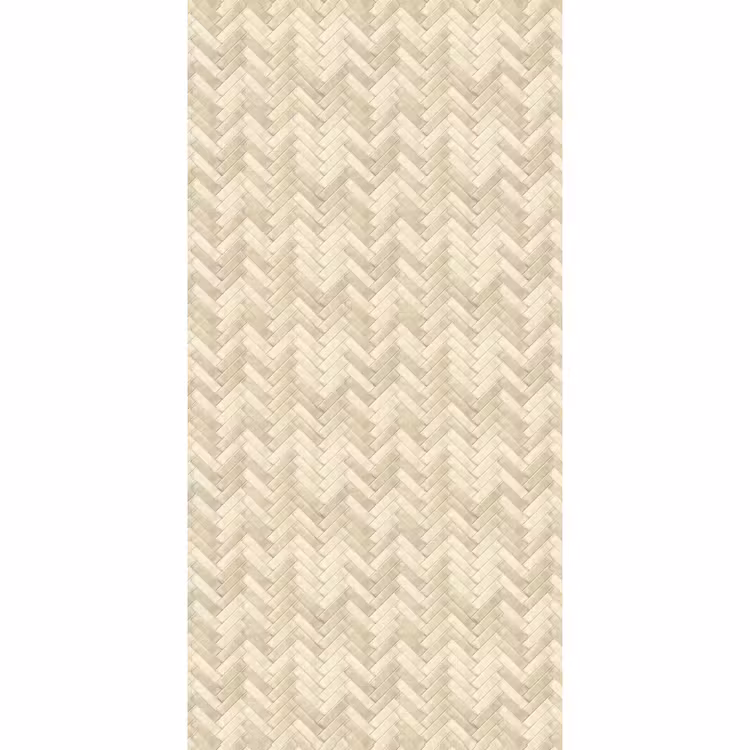 Visgraat - Wandtegel - Licht Beige Behang Vlies klein 1076 -3d_website