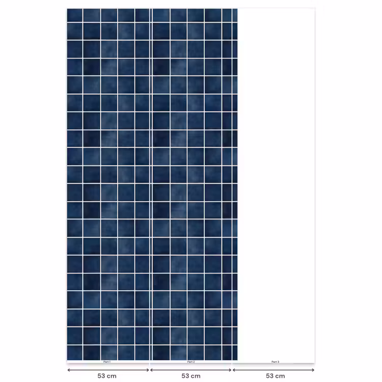 Tegel - Modern - Blauw Behang Vlies klein 1076 -USP_banen