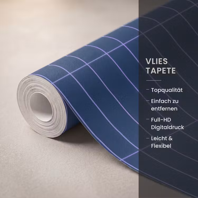 Tegels - Langwerpig - Blauw Behang Vlies klein 1076 -USP_closeupDE