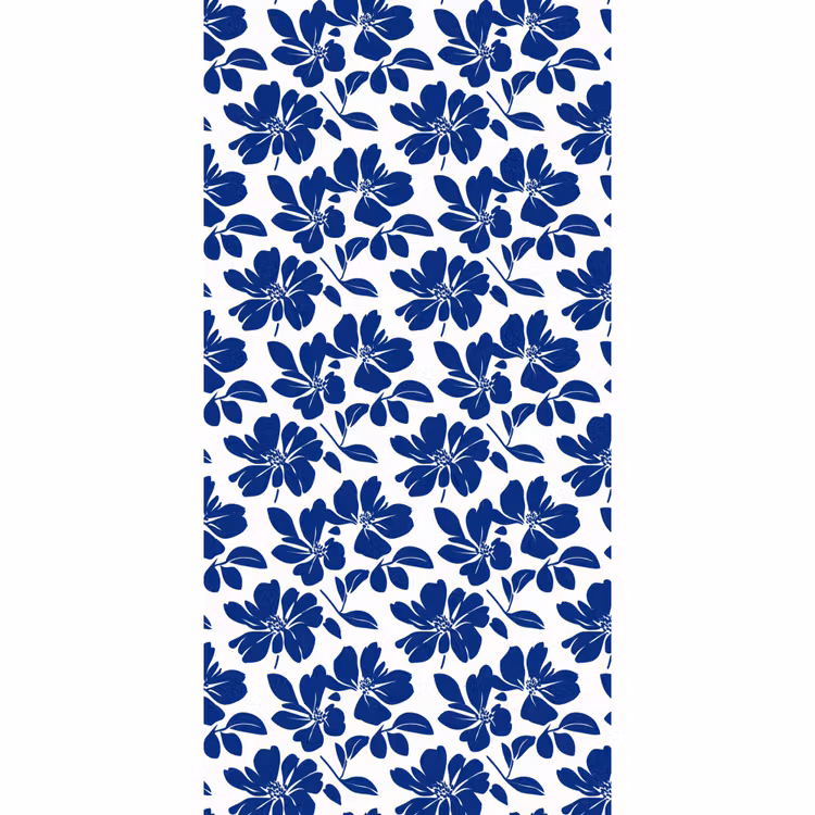 Floraal - Modern - Blauw Behang Vlies klein 1076 -3d_website