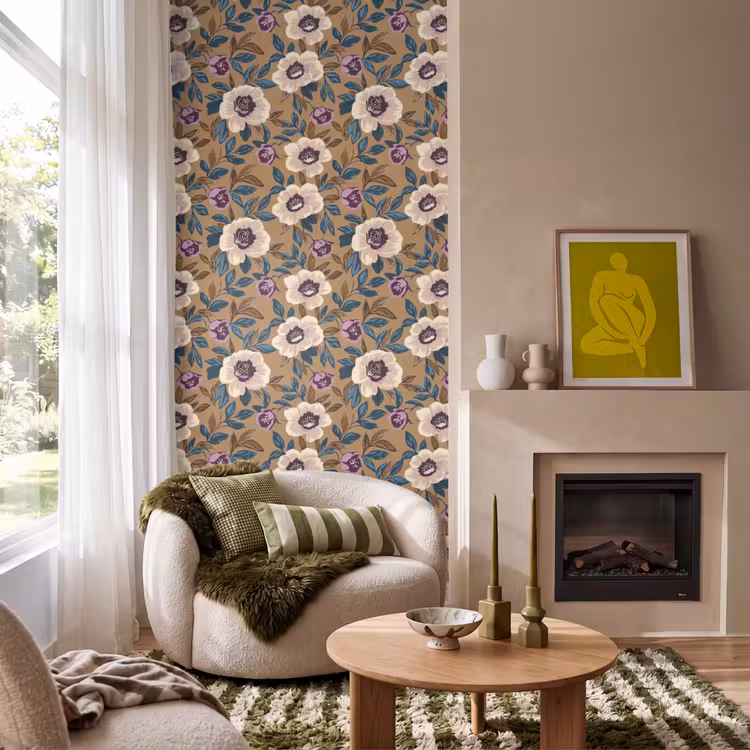 Floraal - Stilleven - Kleurrijk Behang Vlies klein 1076 -sfeer2