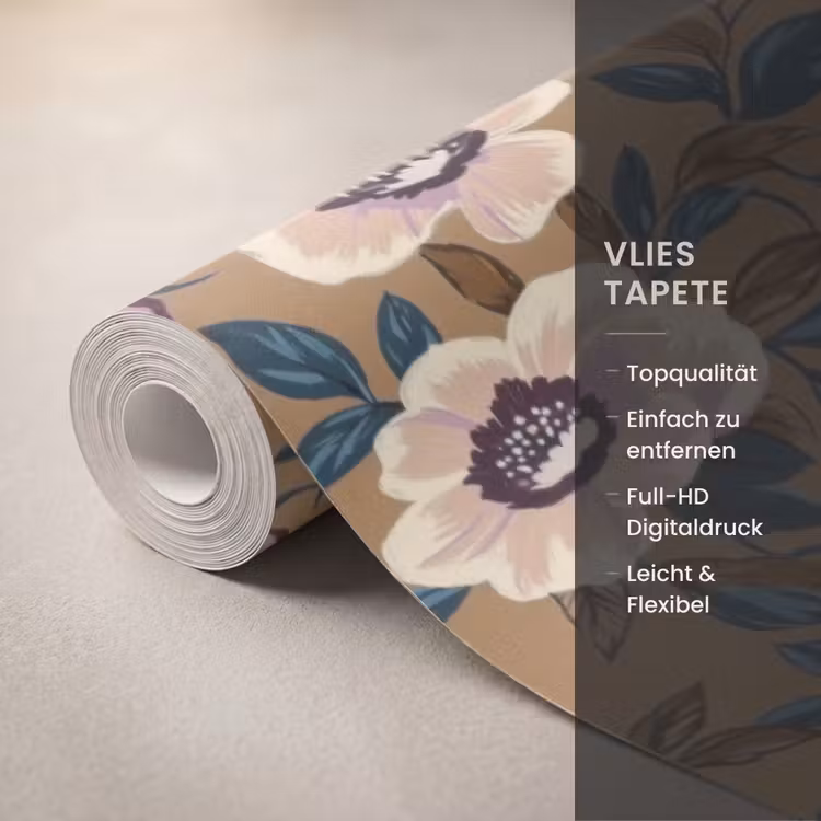Floraal - Stilleven - Kleurrijk Behang Vlies klein 1076 -USP_closeupDE
