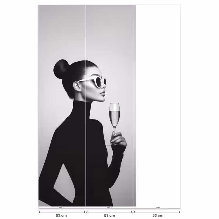 Vrouw - Champagne - Modern Behang Vlies klein -USP_banen
