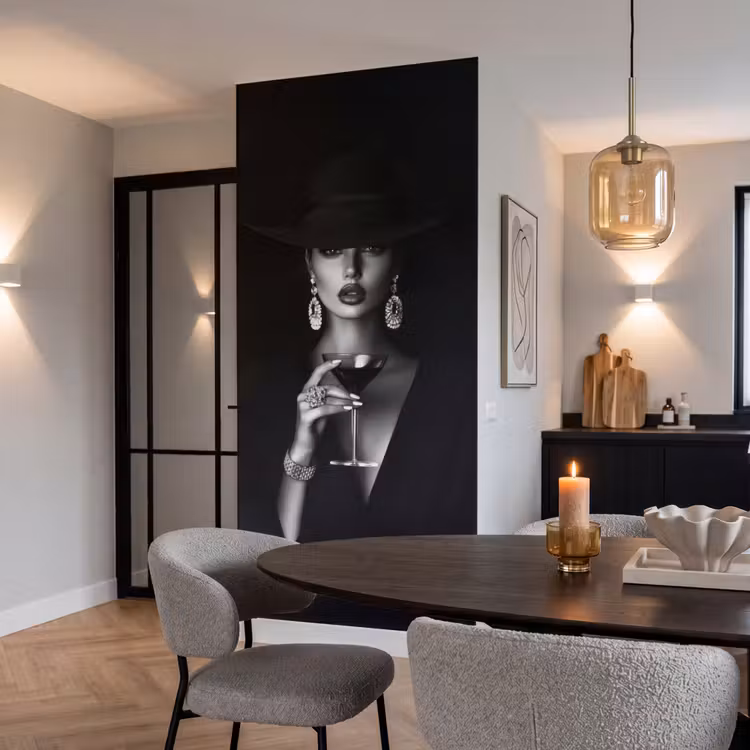 Vrouw - Cocktail - Chic Behang Vlies klein -sfeer3