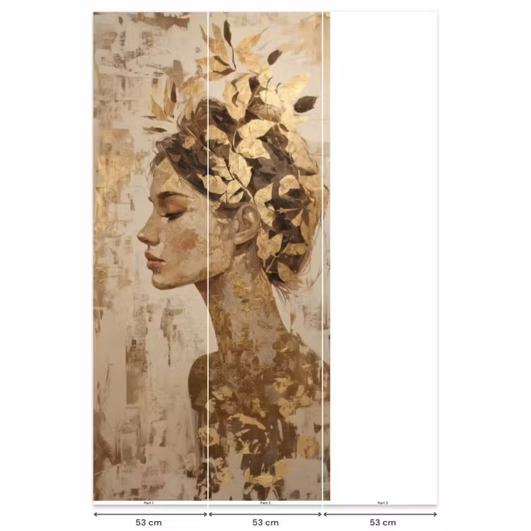 Vrouw - Goud - Abstract - Textuur Behang Vlies klein -USP_banen