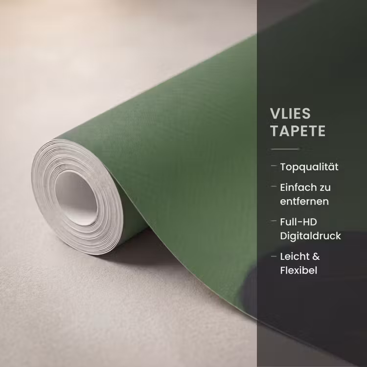 Vrouw - Groen - Bril - Aesthetic - Modern Behang Vlies klein -USP_closeupDE