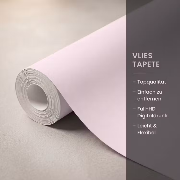 Vrouw - Portret - Klassiek - Line-art - Roze Behang Vlies klein -USP_closeupDE