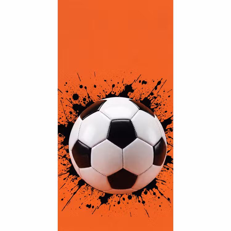 Voetbal - Verf - Sport - Oranje Behang Vlies klein -3d_website