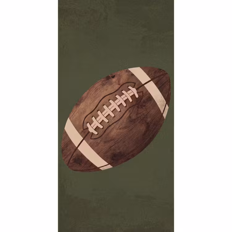 Football - Hout - Sport - Groen Behang Vlies klein -3d_website