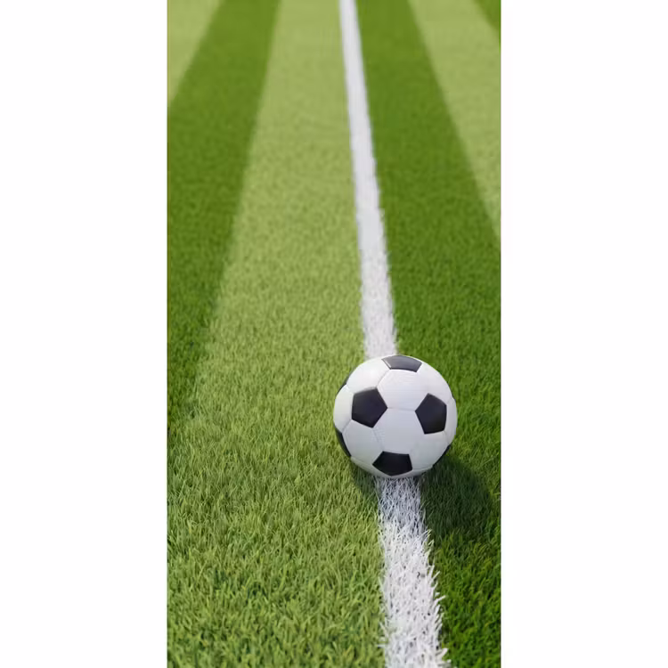 Voetbal - Grasveld - Sport - Groen Behang Vlies klein -3d_website