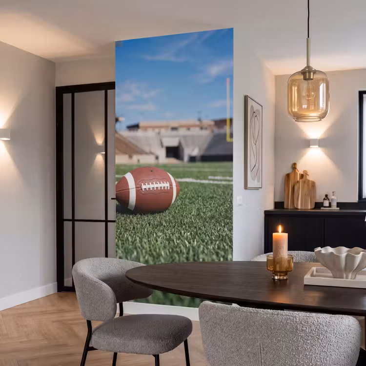 Football - Veld - Stadion - Sport Behang Vlies klein -sfeer3