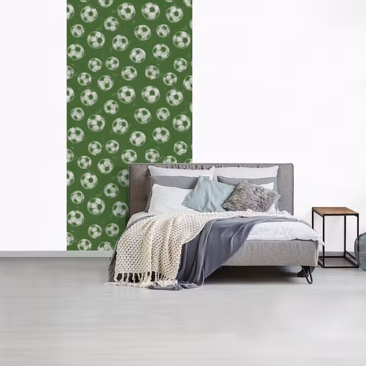 Voetbal - Sport - Groen fotobehang vinyl groot 64 -slaapkamer