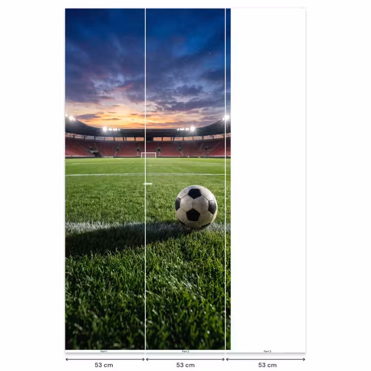Voetbal - Stadion - Sport - Groen Behang Vlies klein -USP_banen