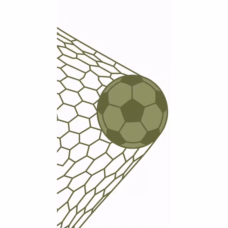 Voetbal - Goal - Sport - Groen Behang Vlies klein -3d_website