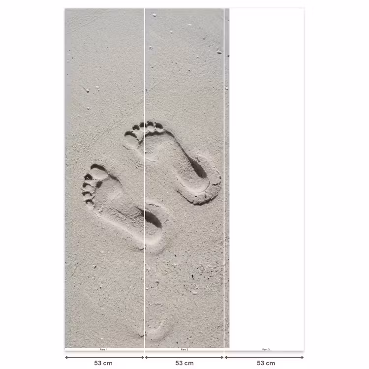Voeten - Zand - Zee Behang Vlies klein -USP_banen