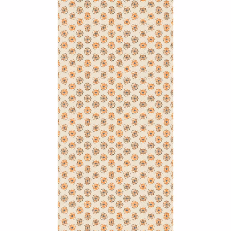 Madelief - Patroon - Oranje Behang Vlies klein 1076 -3d_website