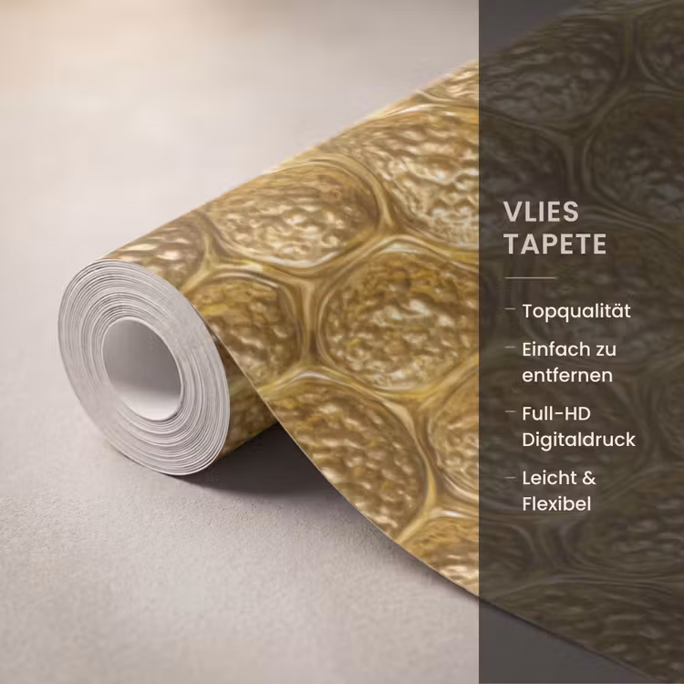 Tapete - Gehämmert – Mosaik – Antik – Gold — 3