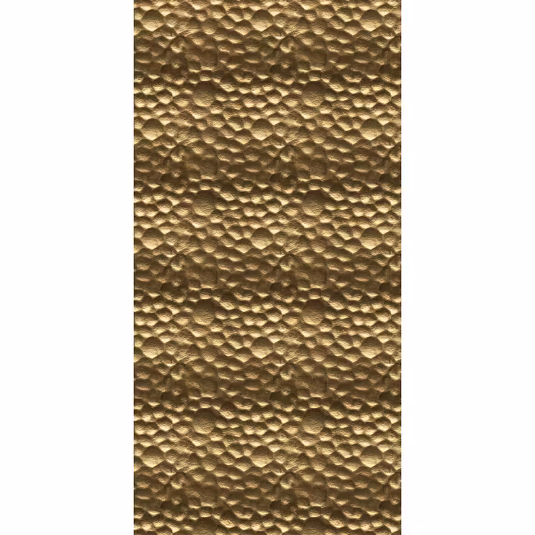 Tapete - Gehämmert – Relief – Struktur – Bronzegold - Gehamerd - Reliëf - Textuur - Bronsgoud Behang Vlies klein 1076