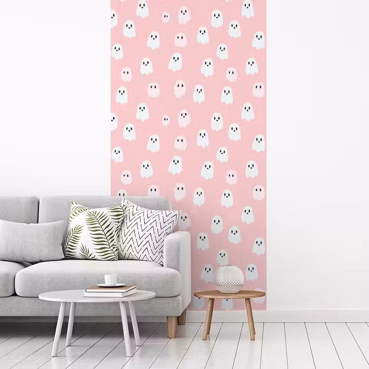 Spookjes - Patroon - Roze fotobehang vinyl groot 64 -woonkamer