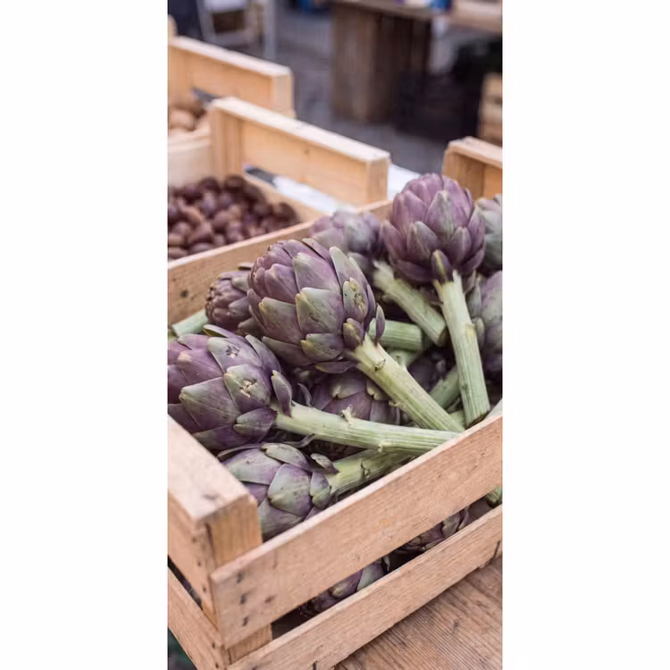 Tapete - Gemüse – Markt – Frisch - Groenten - Markt - Vers Behang Vlies klein