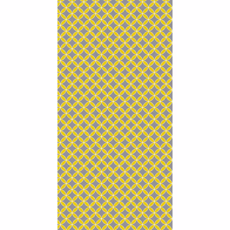 Geometrisch - Cirkels - Modern - Grijs - Geel Behang Vlies klein 1076 -3d_website