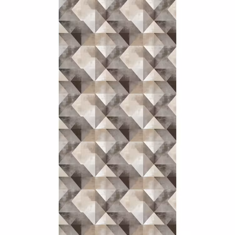 Geometrisch - Motief - Aardetinten Behang Vlies klein 1076 -3d_website