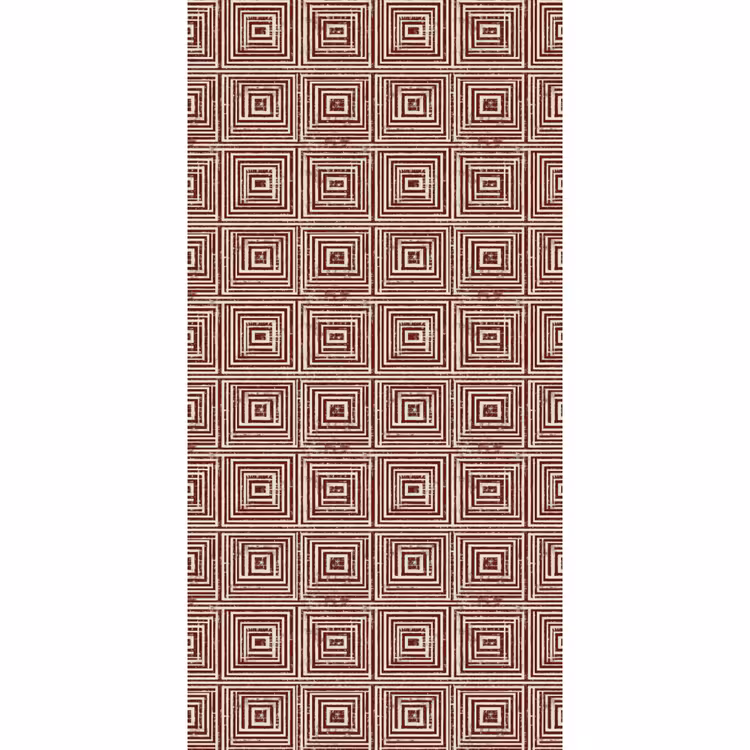 Geometrisch - Patroon - Rood Behang Vlies klein 1076 -3d_website