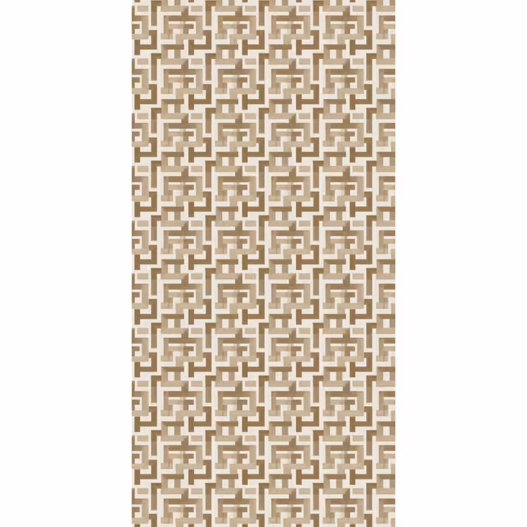 Geometrisch - Retro - Bruin Behang Vlies klein 1076 -3d_website