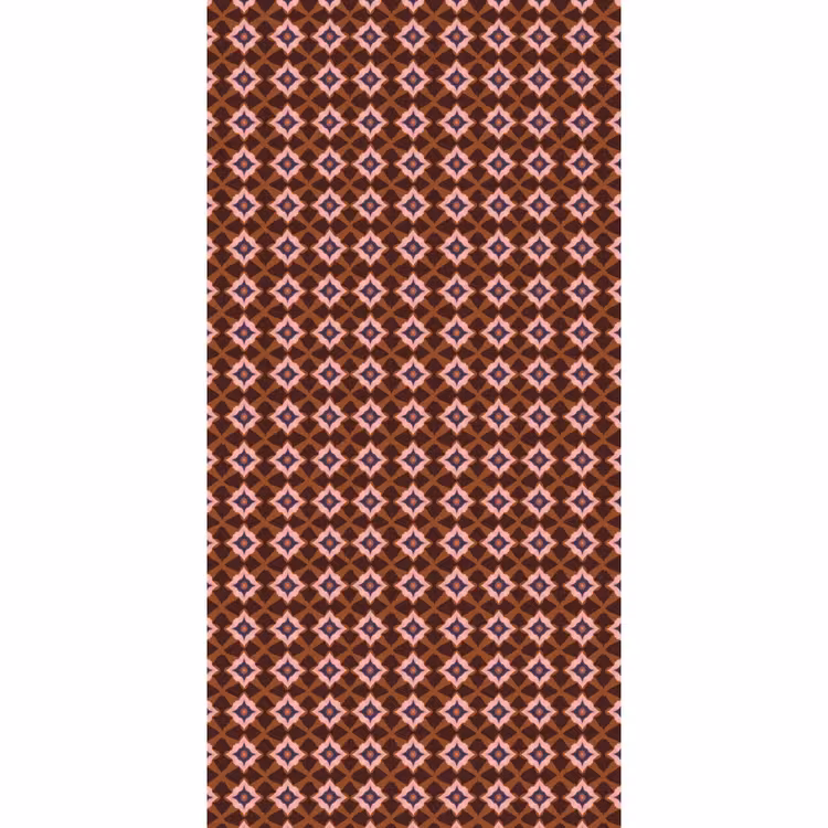 Geometrisch - Sierlijk - Bruin Behang Vlies klein 1076 -3d_website