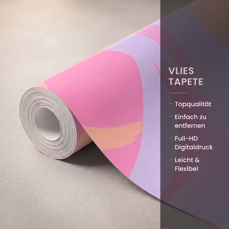 Tapete - Getränke – Einschenken – Party – Abstrakt – Rosa - Drank - Inschenken - Feest - Abstract - Roze Behang Vlies klein