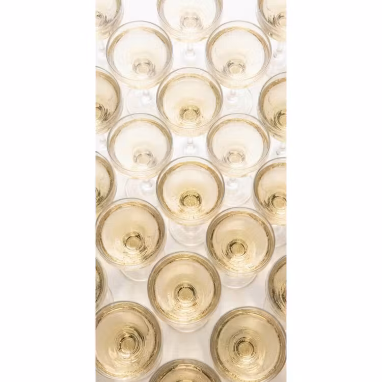 Tapete - Getränke – Gläser – Party – Gold - Drank - Glazen - Feest - Goud Behang Vlies klein