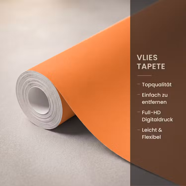 Spiced - Pumpkin - Oranje Behang Vlies klein 1076 -USP_closeupDE