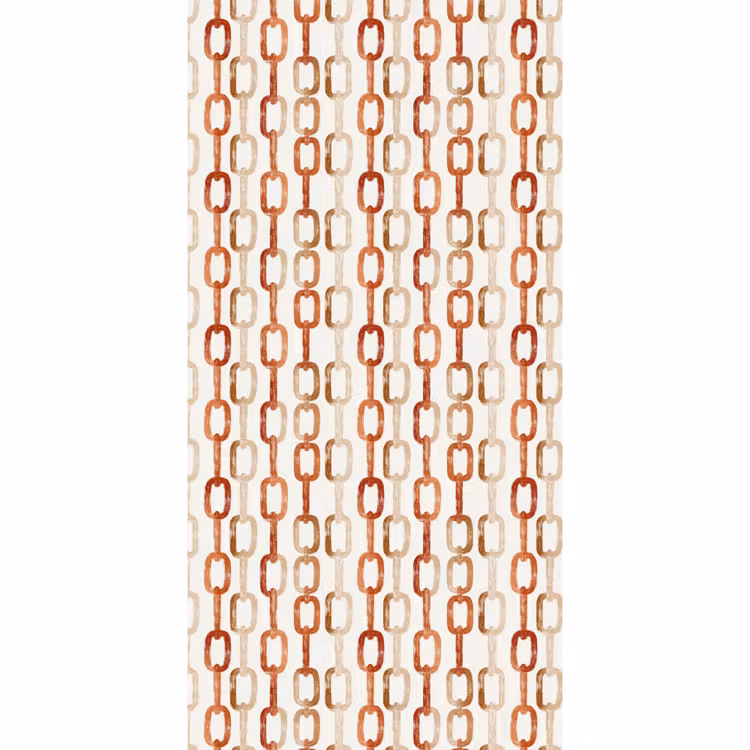 Tapete - Gliedern – Muster – Aquarell – Terrakotta - Schakels - Patroon - Aquarel - Terracotta Behang Vlies klein 1076