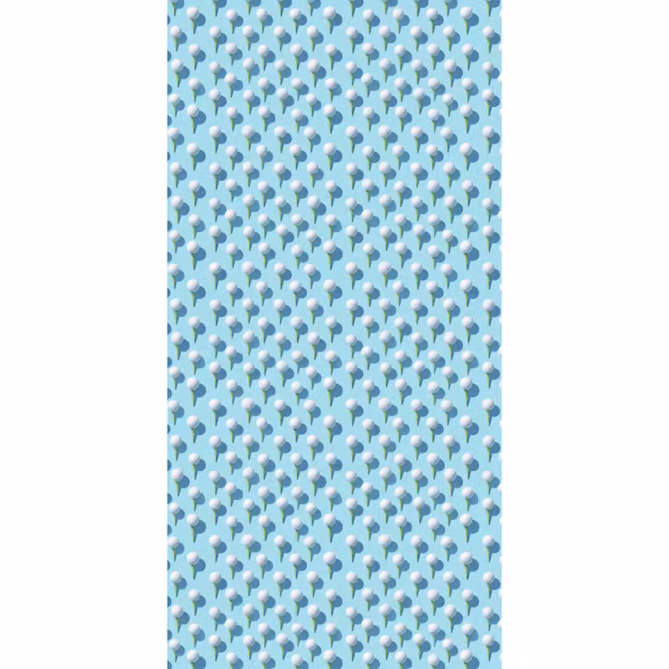 Golf - Ballen - Blauw Behang Vlies klein 1076 -3d_website
