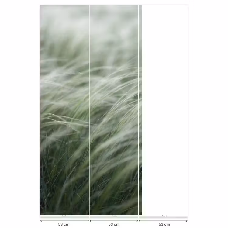 Gras - Wazig - Natuur - Groen - Zacht Behang Vlies klein -USP_banen