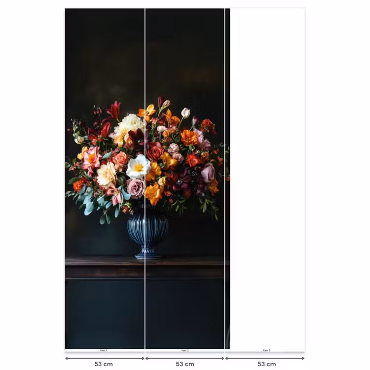 Groot - Bloemen - Vaas - Boeket Behang Vlies klein -USP_banen