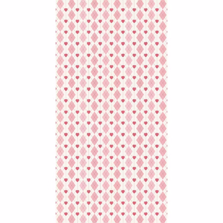 Ruiten - Klassiek - Roze - Wit Behang Vlies klein 1076 -3d_website