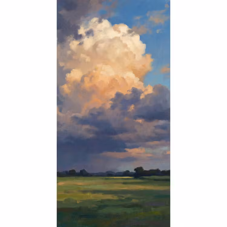 Lucht - Wolken - Landschap - Modern - Oranje Behang Vlies klein -3d_website