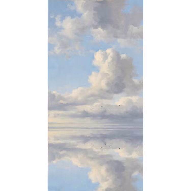 Lucht - Wolken - Natuur - Klassiek - Blauw Behang Vlies klein -3d_website