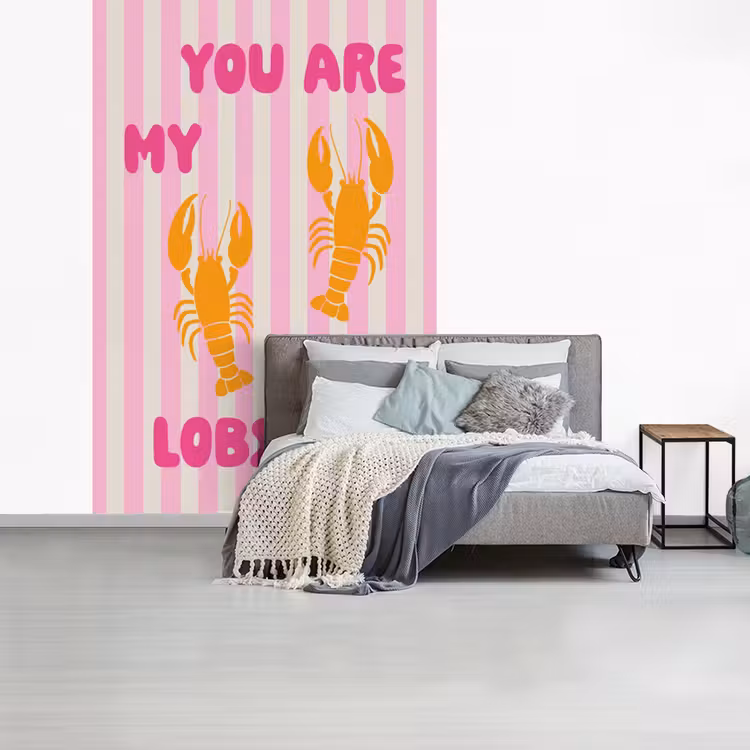 Lobster - Love - Valentijn fotobehang vinyl groot -slaapkamer