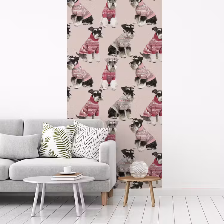 Honden - Truien - Rood fotobehang vinyl groot 64 -woonkamer