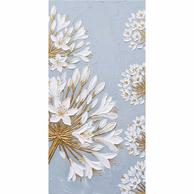 Illustratie - Bloemen - Blauw Behang Vlies klein -3d_website