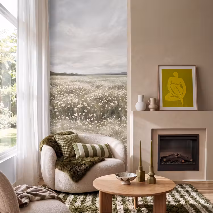 Illustratie - Landschap - Wit Behang Vlies klein -sfeer2