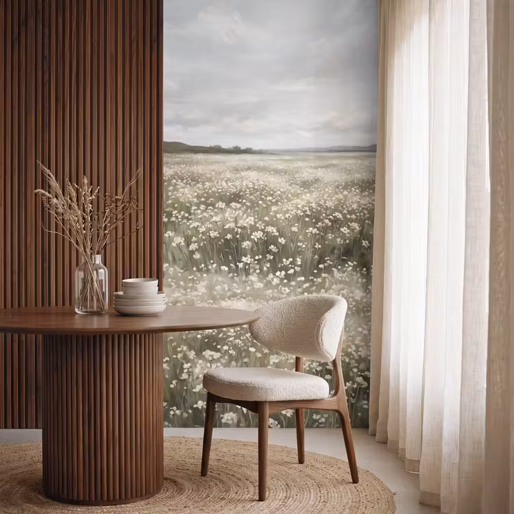 Illustratie - Landschap - Wit Behang Vlies klein -sfeer1