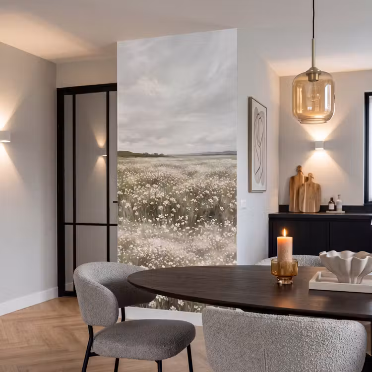Illustratie - Landschap - Wit Behang Vlies klein -sfeer3