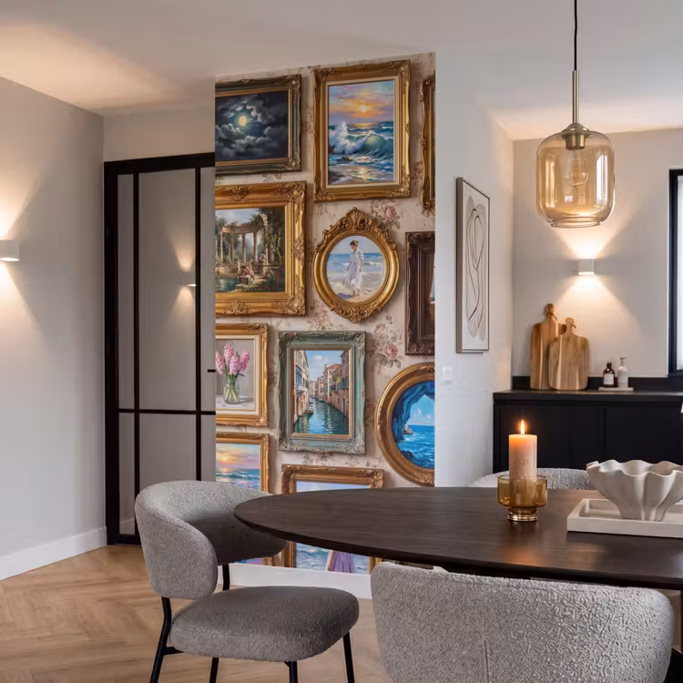 Interieur - Kunst - Collectie - Klassiek - Goud Behang Vlies klein -sfeer3