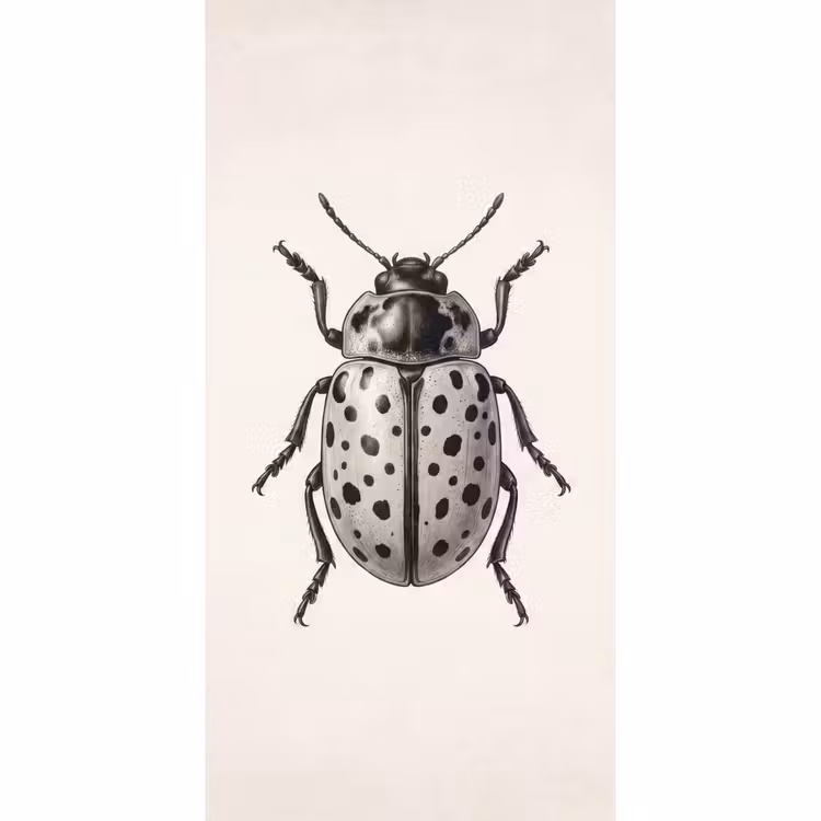 Kever - Insect - Vintage Behang Vlies klein -3d_website
