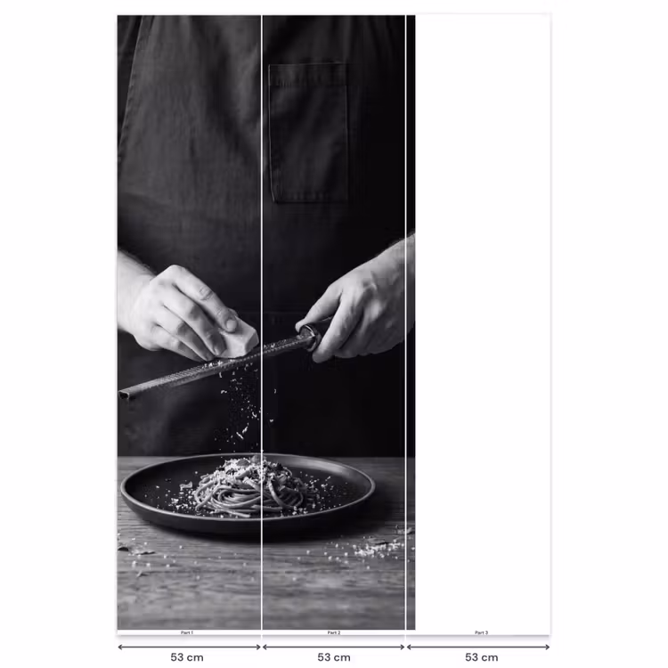 Kaas - Pasta - Rasp Behang Vlies klein -USP_banen