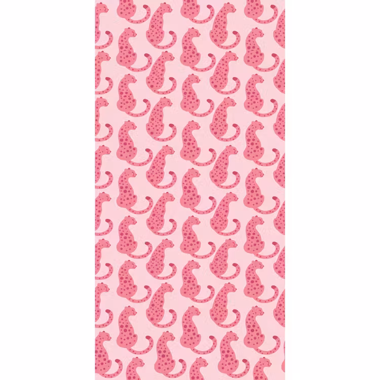 Kat - Gevlekt - Dieren - Patroon - Roze Behang Vlies klein -3d_website